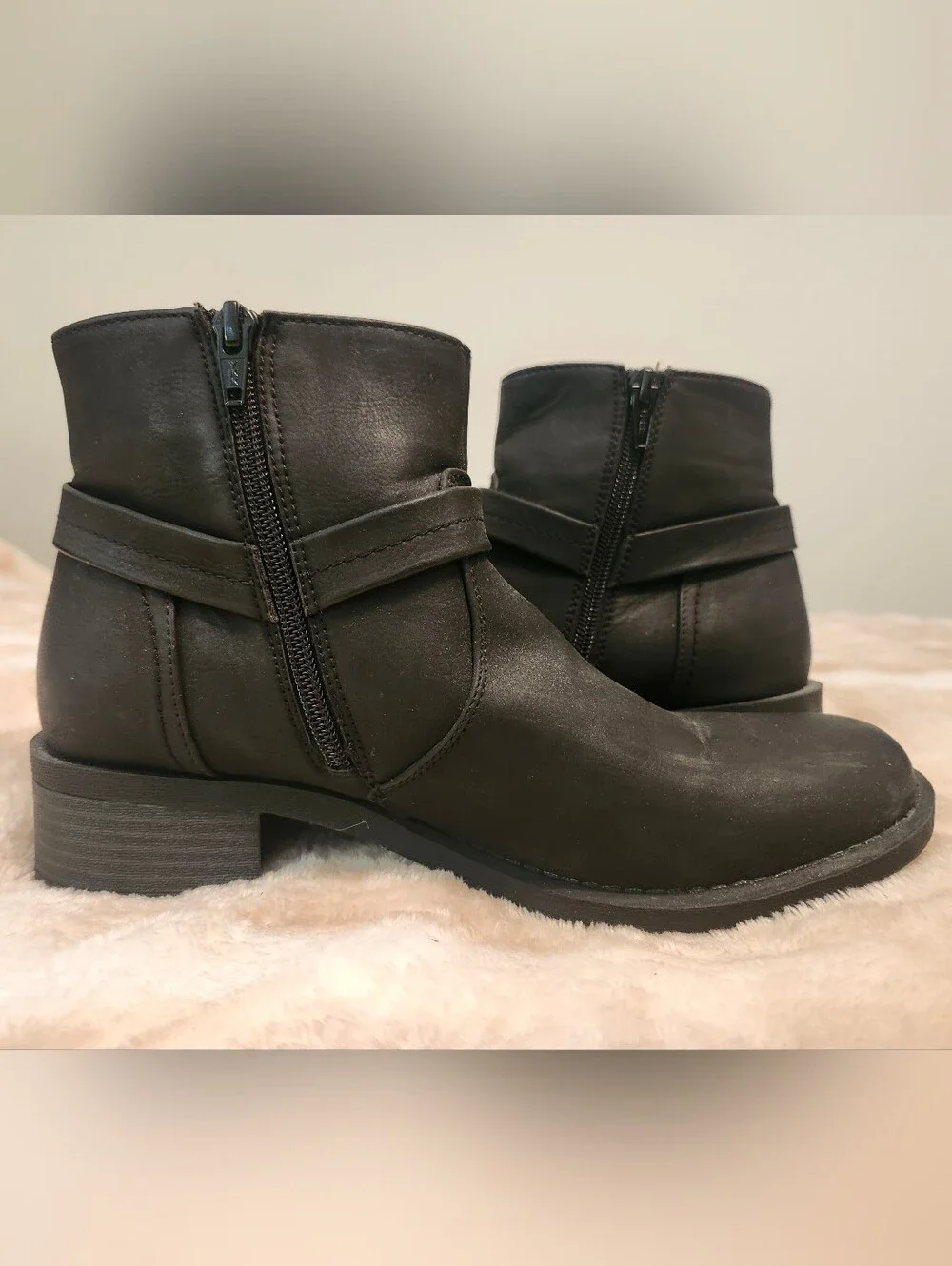 Black Studded Ankle Boots Women 8 M